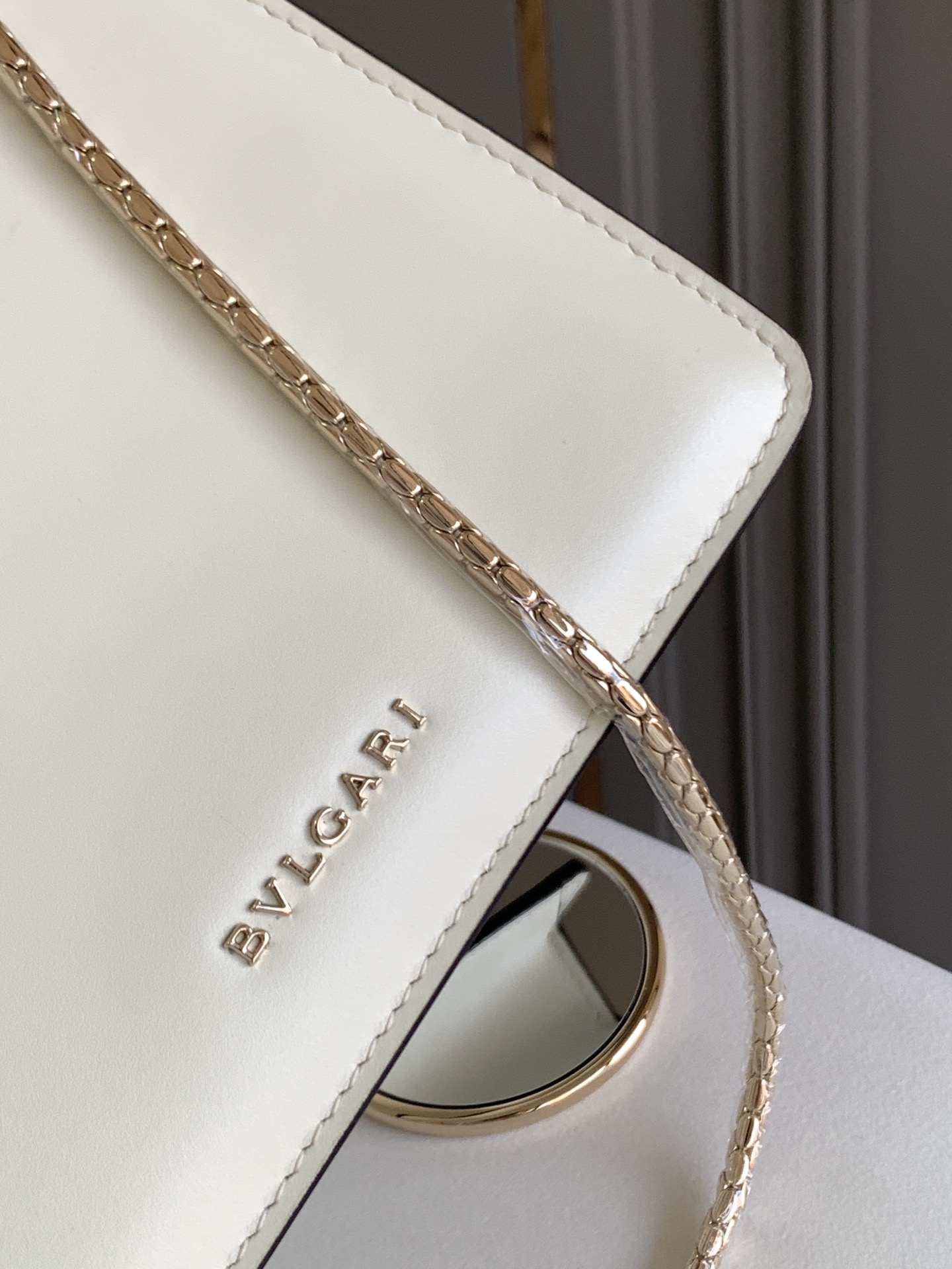 Bvlgari Serpenti Forever Mini Top Handle White